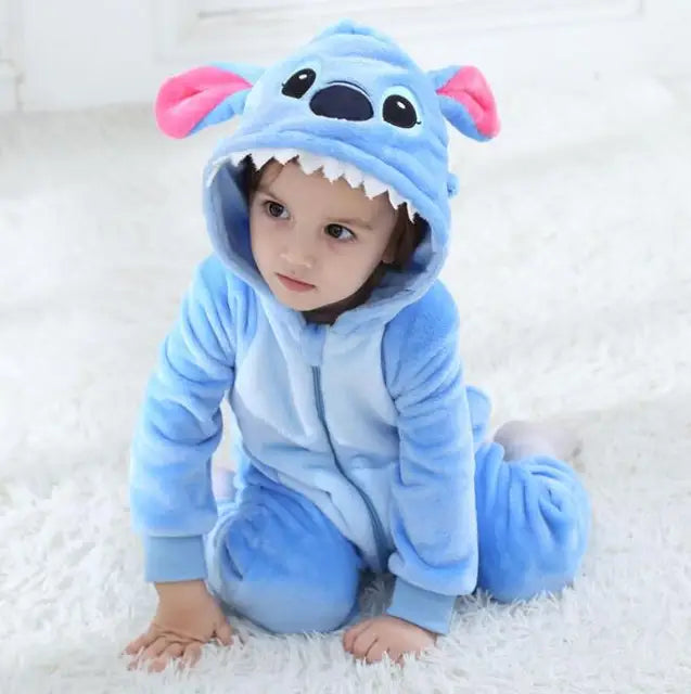 Macacão infantil Stitch Unissex - Pijama Divertido