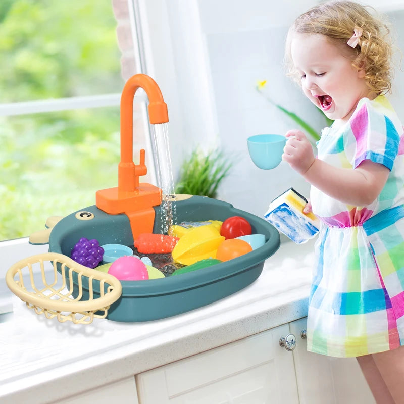 Pia mágica Toy - Montessori: Descubra a magia da pia que sai água de verdade!