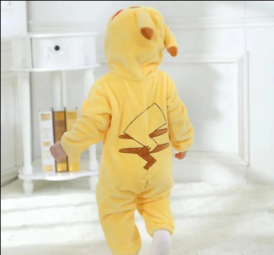 Macacão bebe Pikachu Unissex - Pijama Divertido